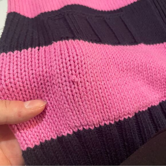 Loft NWT Bold Stripe‎ Pink Blue Knit Cardigan Sweater Women’s Size XS - Picture 4 of 9